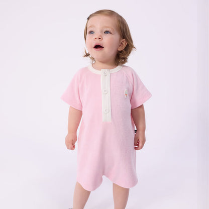 jumpsuit badstof, pink - PETIT BATEAU