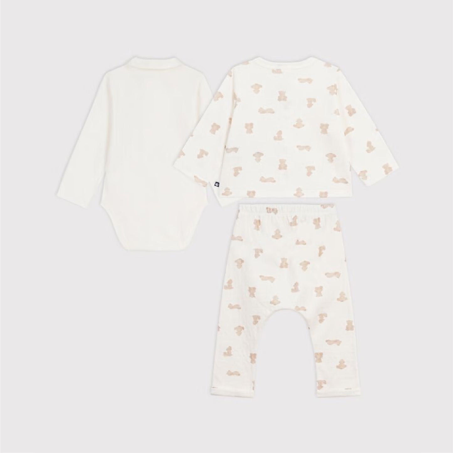broek + shirt + body, beertje - PETIT BATEAU