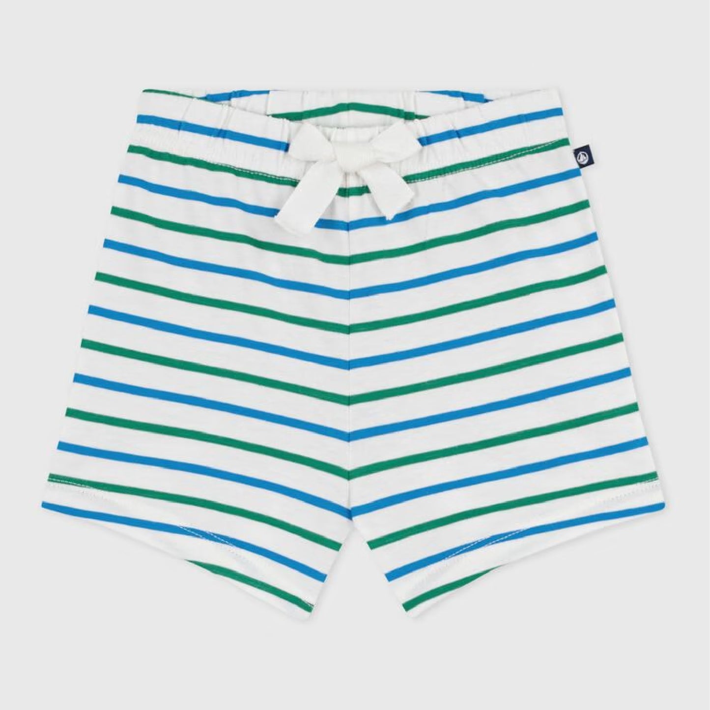 short, green/blue stripes - PETIT BATEAU