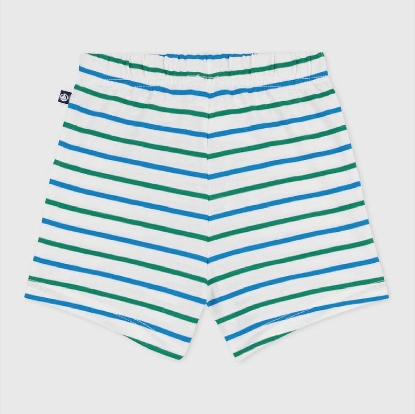 short, green/blue stripes - PETIT BATEAU