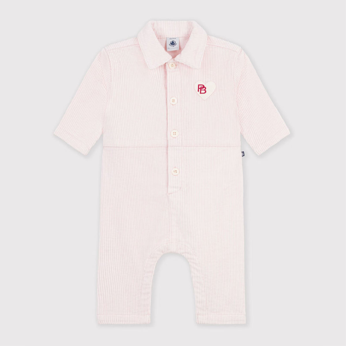 jumpsuit corduroy, roze - PETIT BATEAU