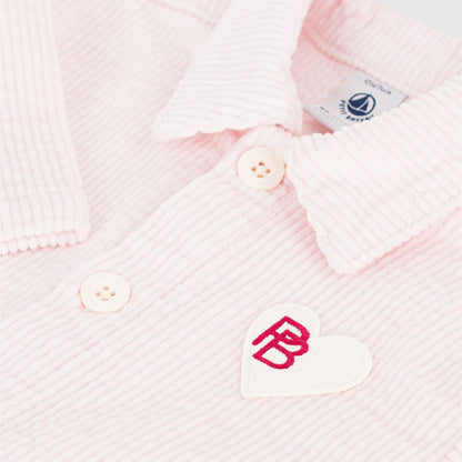jumpsuit corduroy, roze - PETIT BATEAU