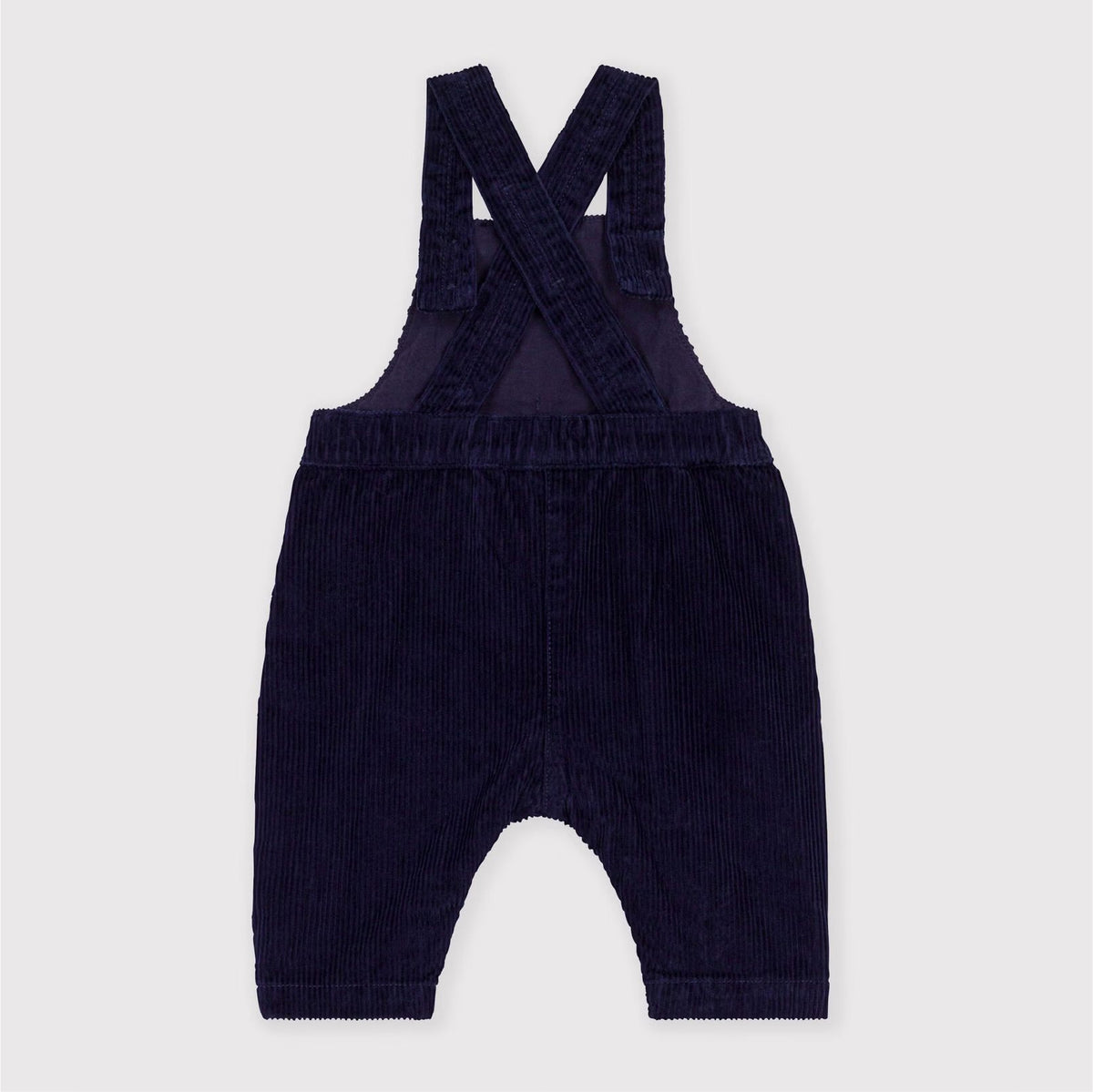 salopette corduroy, blauw - PETIT BATEAU