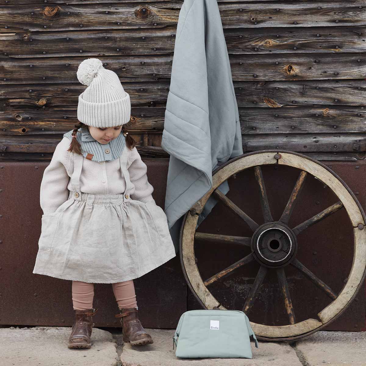toilettas zip&go, pebble green - ELODIE