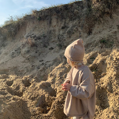 beanie efa, sand - HVID