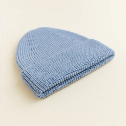 beanie fonzie, light blue - HVID