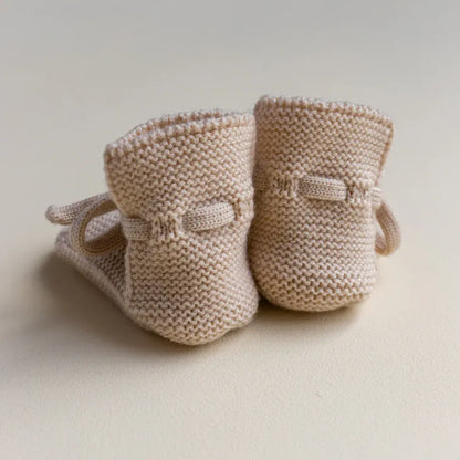 booties 0-9 mnd., oat - HVID