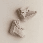 booties 0-9 mnd., oat - HVID