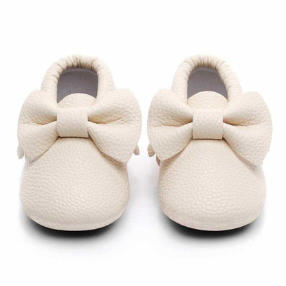 schoentjes bow collection, white - BABY MOCS