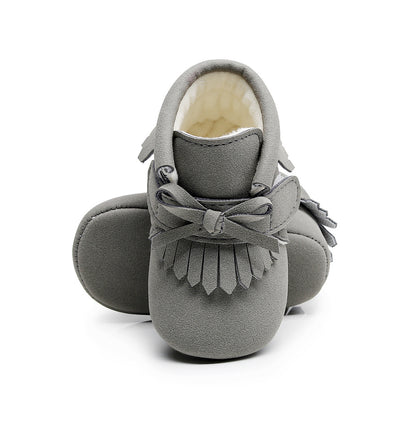 schoentjes little adventurer, grey - BABY MOCS