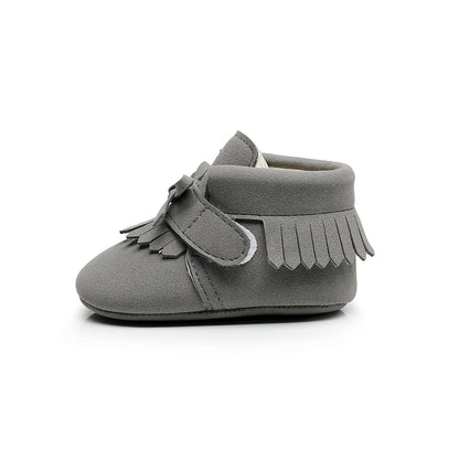 schoentjes little adventurer, grey - BABY MOCS