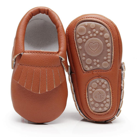 schoentjes neutral, brown - BABY MOCS
