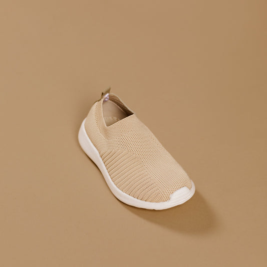 sneakers little runner, beige - BABY MOCS