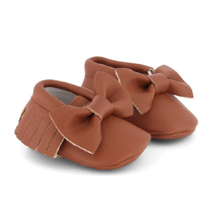 schoentjes bow collection, brown - BABY MOCS