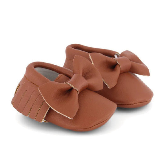 schoentjes bow collection, brown - BABY MOCS