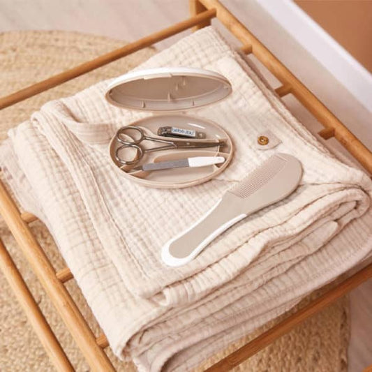 haarborstel + kam, taupe - BEBE-JOU