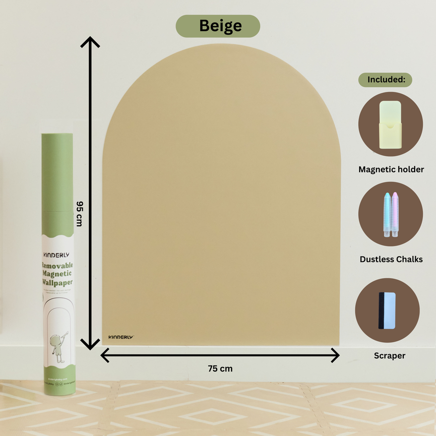 verplaatsbare magnetische muursticker, sand - KINDERLY
