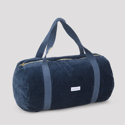 weekendtas 35liter velours, storm blue - LES PENSIONNAIRES