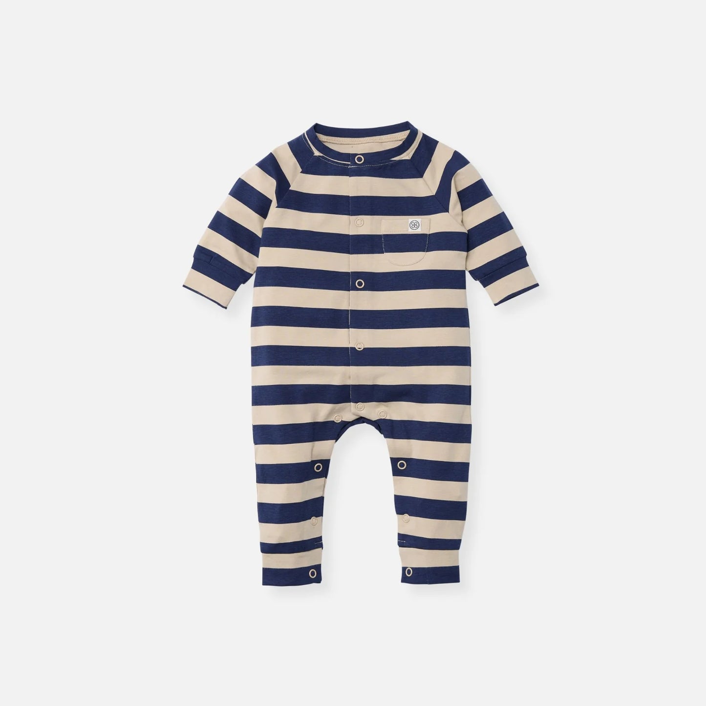 UV onesie, navy stripe - CLOBY