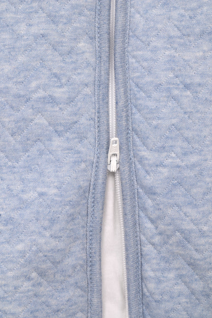 slaapzak 90 cm zomer, chevron denim blue - POETREE KIDS