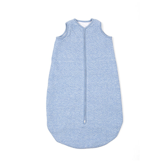 slaapzak 90 cm zomer, chevron denim blue - POETREE KIDS