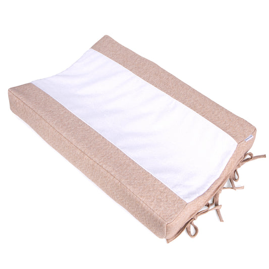 hoes verzorgingskussen, chevron light camel - POETREE KIDS