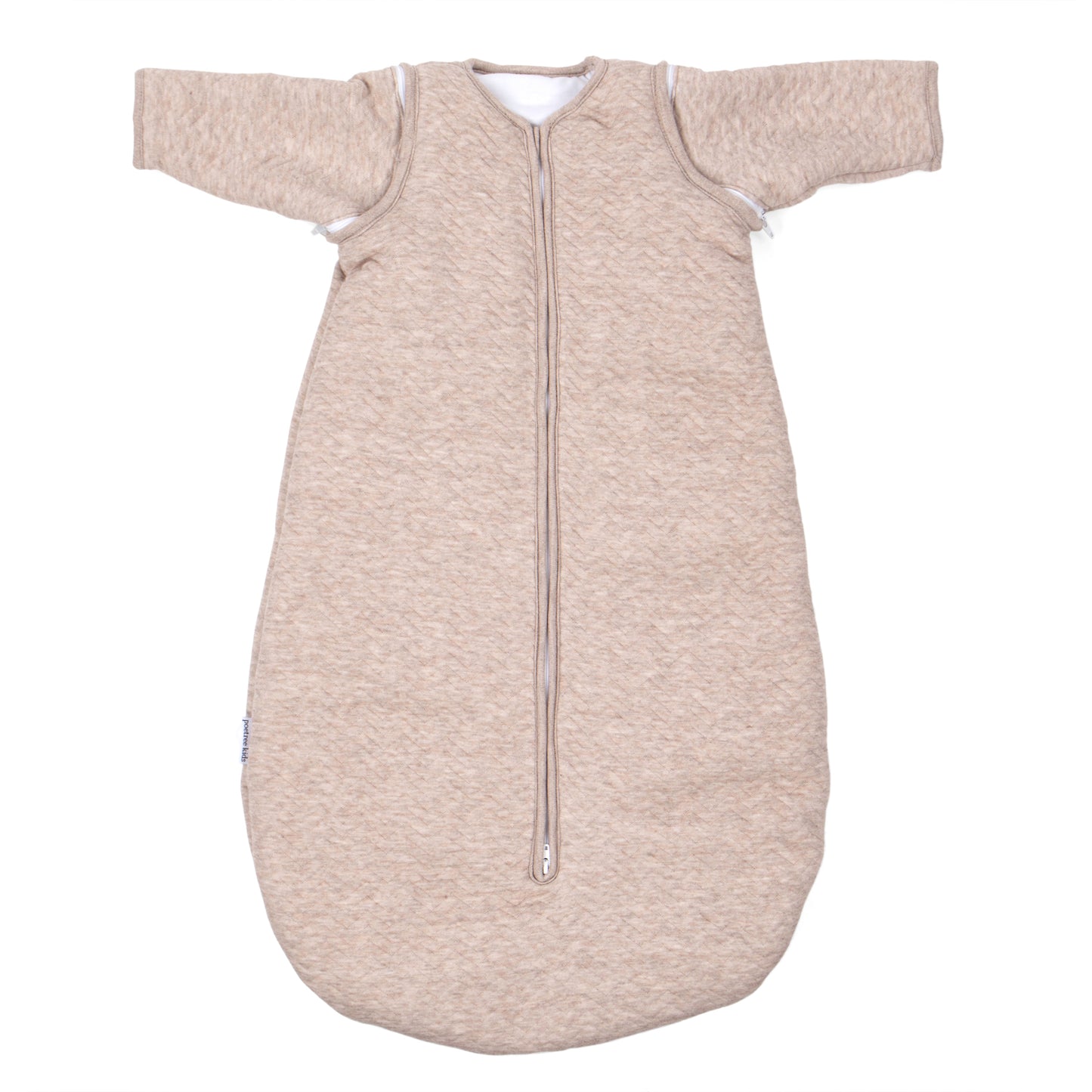 slaapzak 70 cm winter, chevron light camel - POETREE KIDS