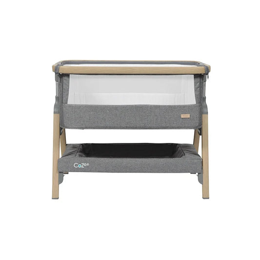 co-sleeper CoZee, oak/charcoal - TUTTI BAMBINI