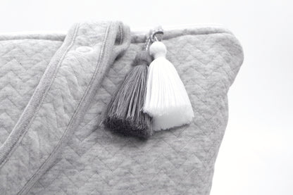 luiertas, chevron light grey melange - POETREE KIDS