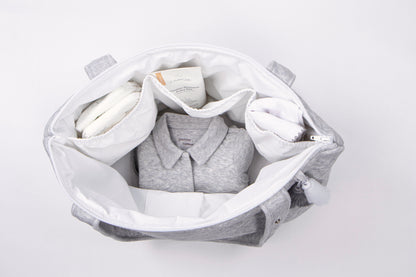 luiertas, chevron light grey melange - POETREE KIDS