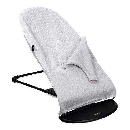 beschermhoes wipstoel, chevron light grey melange - POETREE KIDS
