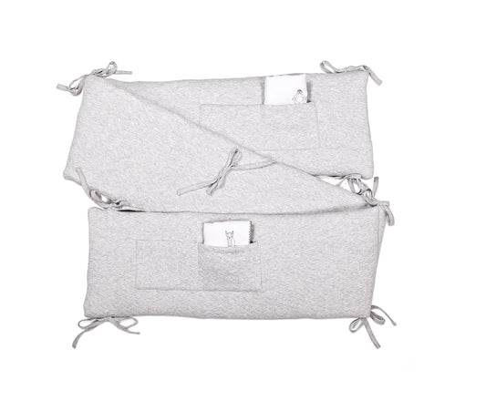 parkomrander, chevron light grey melange - POETREE KIDS