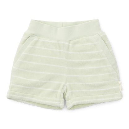 short badstof, green stripes - LITTLE DUTCH