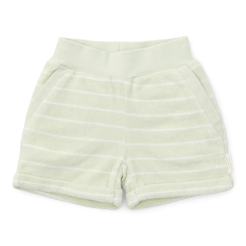 short badstof, green stripes - LITTLE DUTCH