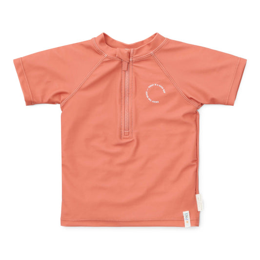 UV zwem t-shirt, coral - LITTLE DUTCH