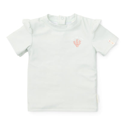 UV zwem t-shirt, sea green - LITTLE DUTCH