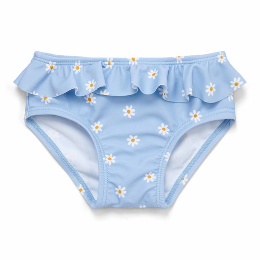 bikinibroek ruffle, blue daisies - LITTLE DUTCH