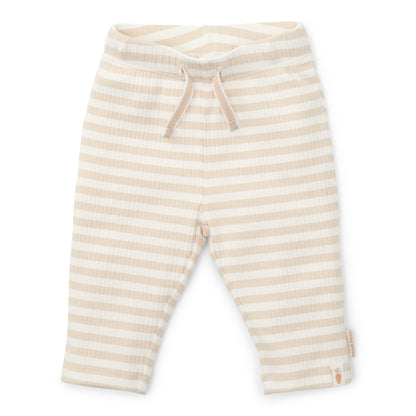 broekje, stripe sand/white - LITTLE DUTCH