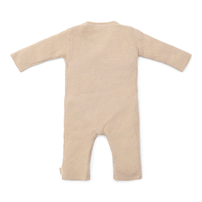 jumpsuit gebreid, sand - LITTLE DUTCH