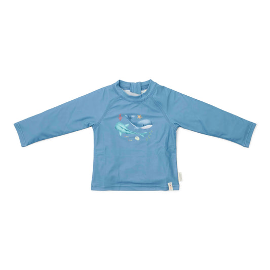 UV zwem t-shirt ocean, blue - LITTLE DUTCH