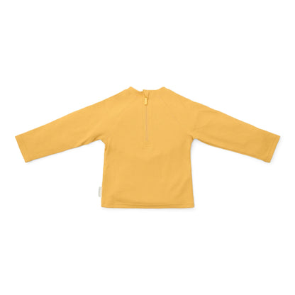 UV zwem t-shirt seashells, sunny yellow - LITTLE DUTCH