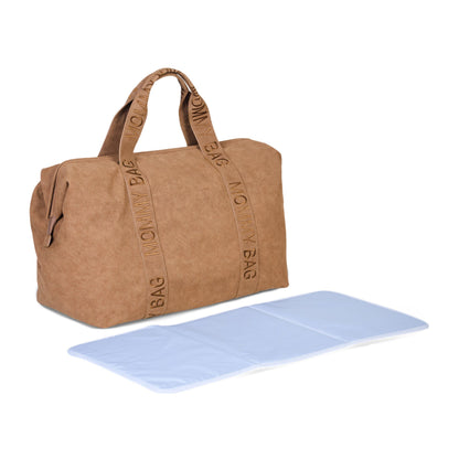 luiertas 'mommy bag' signature prestige, hazelnoot - CHILDHOME