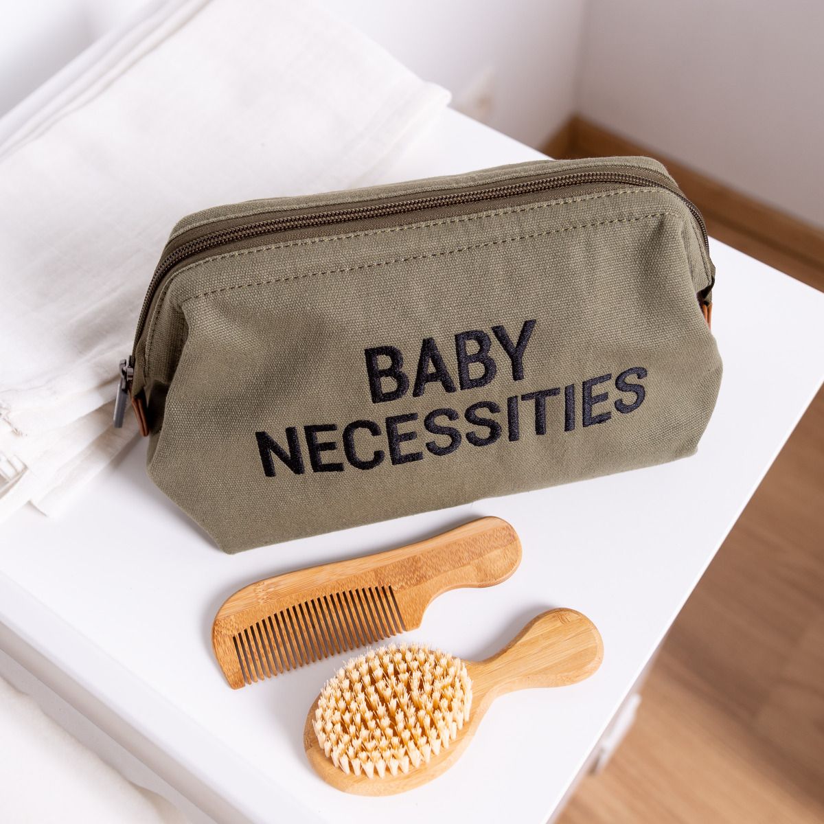 toilettas 'baby necessities', khaki - CHILDHOME