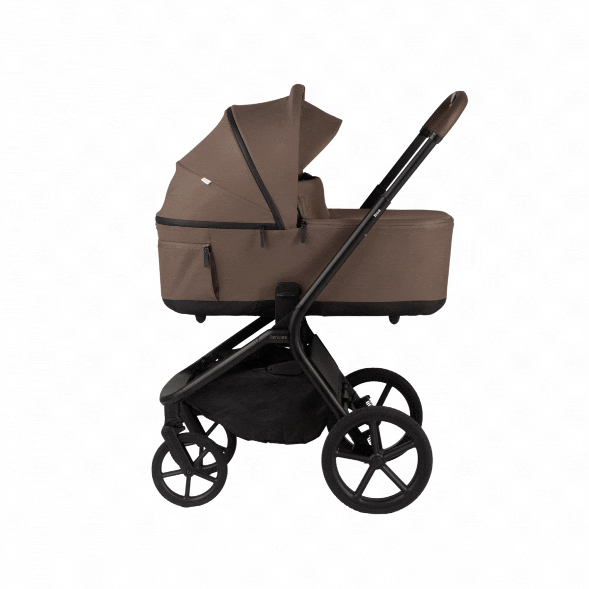 opvouwbare mand noa, chocolate - PERICLES