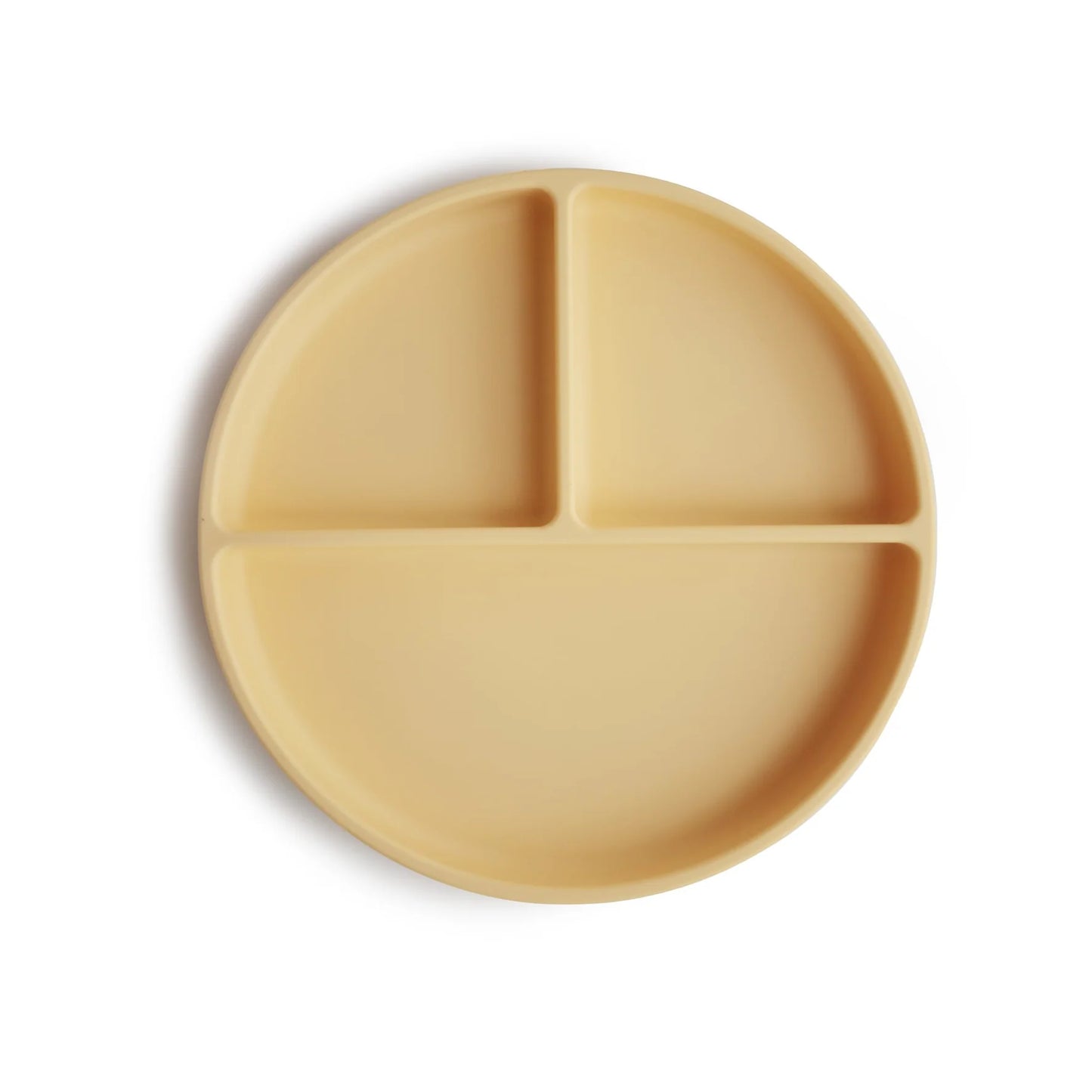bord silicone, 3 vakken, pale daffodil - MUSHIE