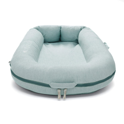 babynest deluxe+, trellis chambray - DOCKATOT