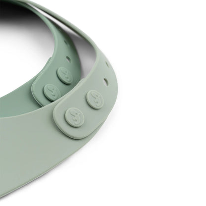 siliconen eetslab croco, 2-pack, green - DONE BY DEER