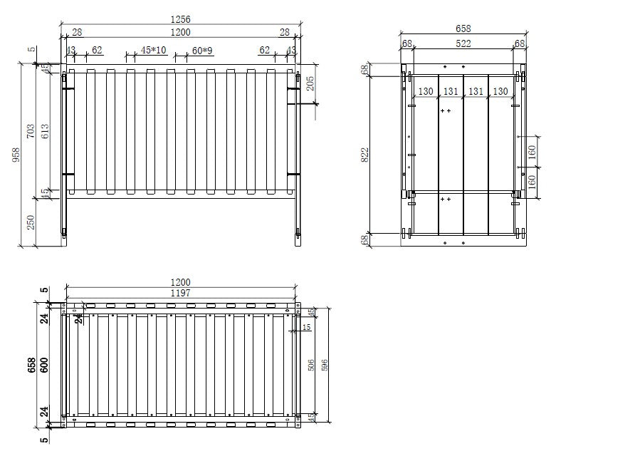 bed erik, 60 x 120 cm, wit