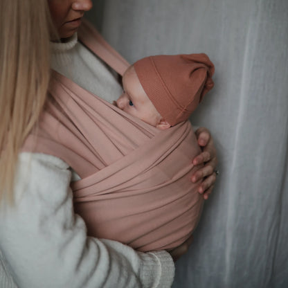 draagdoek baby wrap, blush - MUSHIE