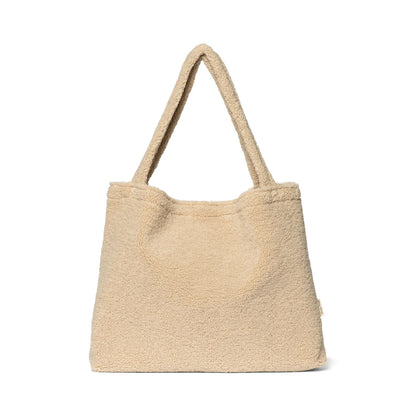 mom bag teddy, ecru - STUDIO NOOS